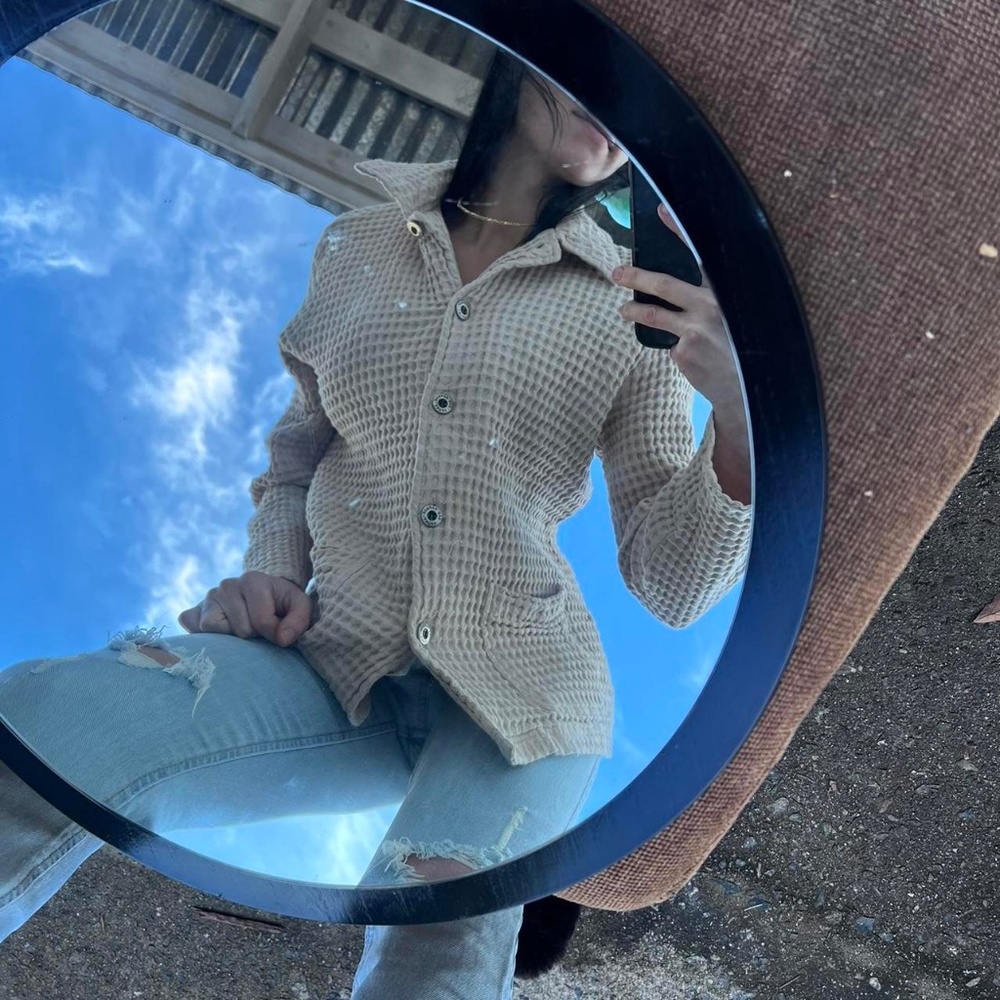 Waffle Knit Shacket